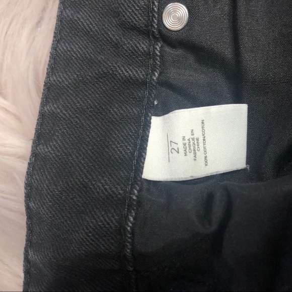 BP Destroyed Black Jean Fringe Shorts - Picture 4 of 5